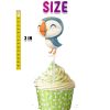 zzzz Puffin Rock Cupcake Toppers, Puffin Rock Birthday Cupcake Picks, Woodland Animal Cupcake Toppers, Puffin Birthday Decor, Woodland Baby Shower Cupcake Decorations