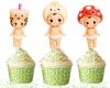 mmmmmmmmmm Sonny Angel Cupcake Toppers, Sonny Angel Birthday Decorations
