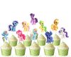 s My Little Pony Cupcake Toppers, My Little Pony Birthday Decorations, MLP Cupcake Picks