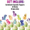 ss My Little Pony Cupcake Toppers, My Little Pony Birthday Decorations, MLP Cupcake Picks