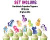 ss My Little Pony Cupcake Toppers, My Little Pony Birthday Decorations, MLP Cupcake Picks