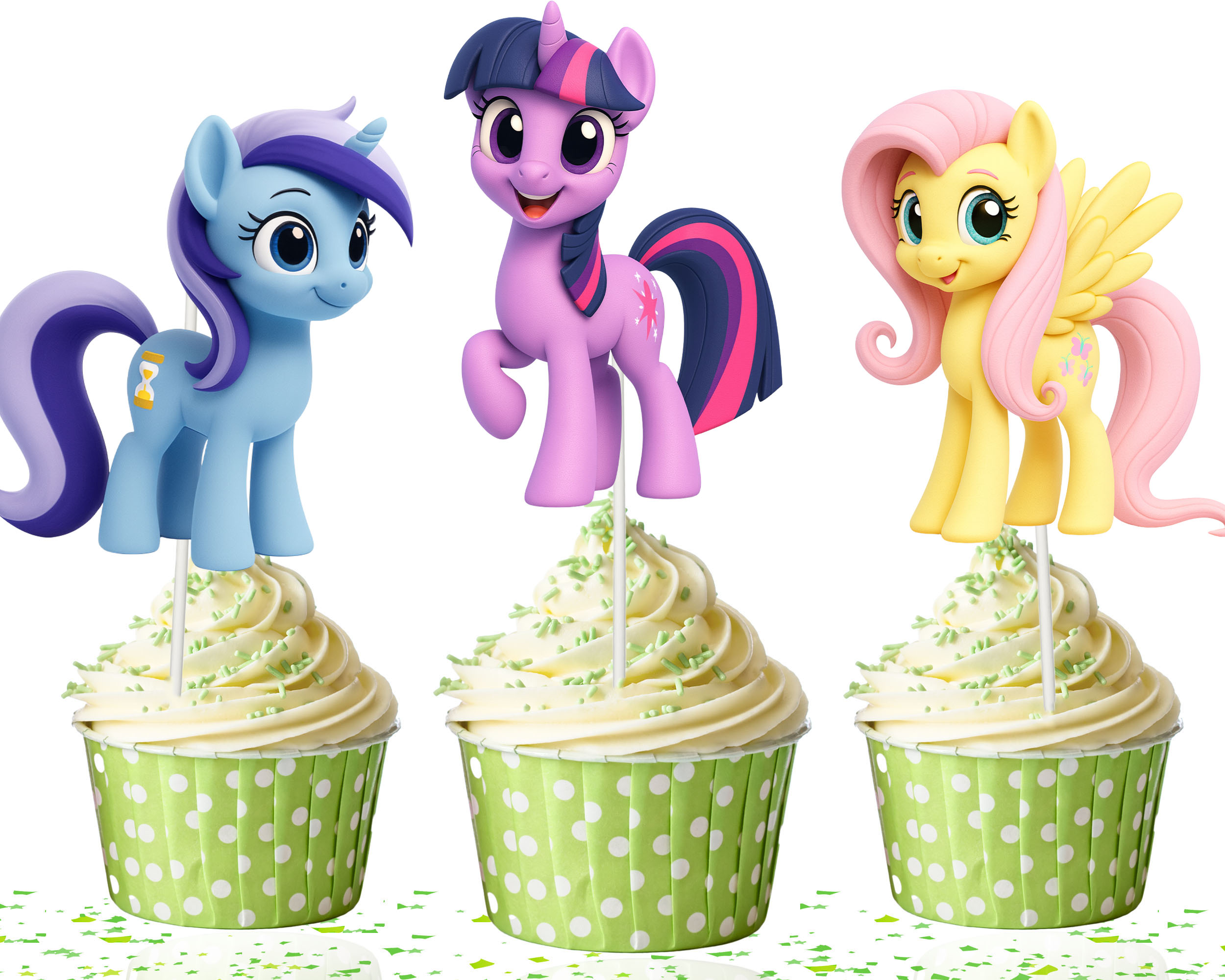 My Little Pony Cupcake Toppers, My Little Pony Birthday Decorations, MLP Cupcake Picks