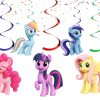 My Little Pony Hanging Swirls Decorations, MLP Birthday Party Decorations