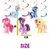 My Little Pony Hanging Swirls Decorations, MLP Birthday Party Decorations