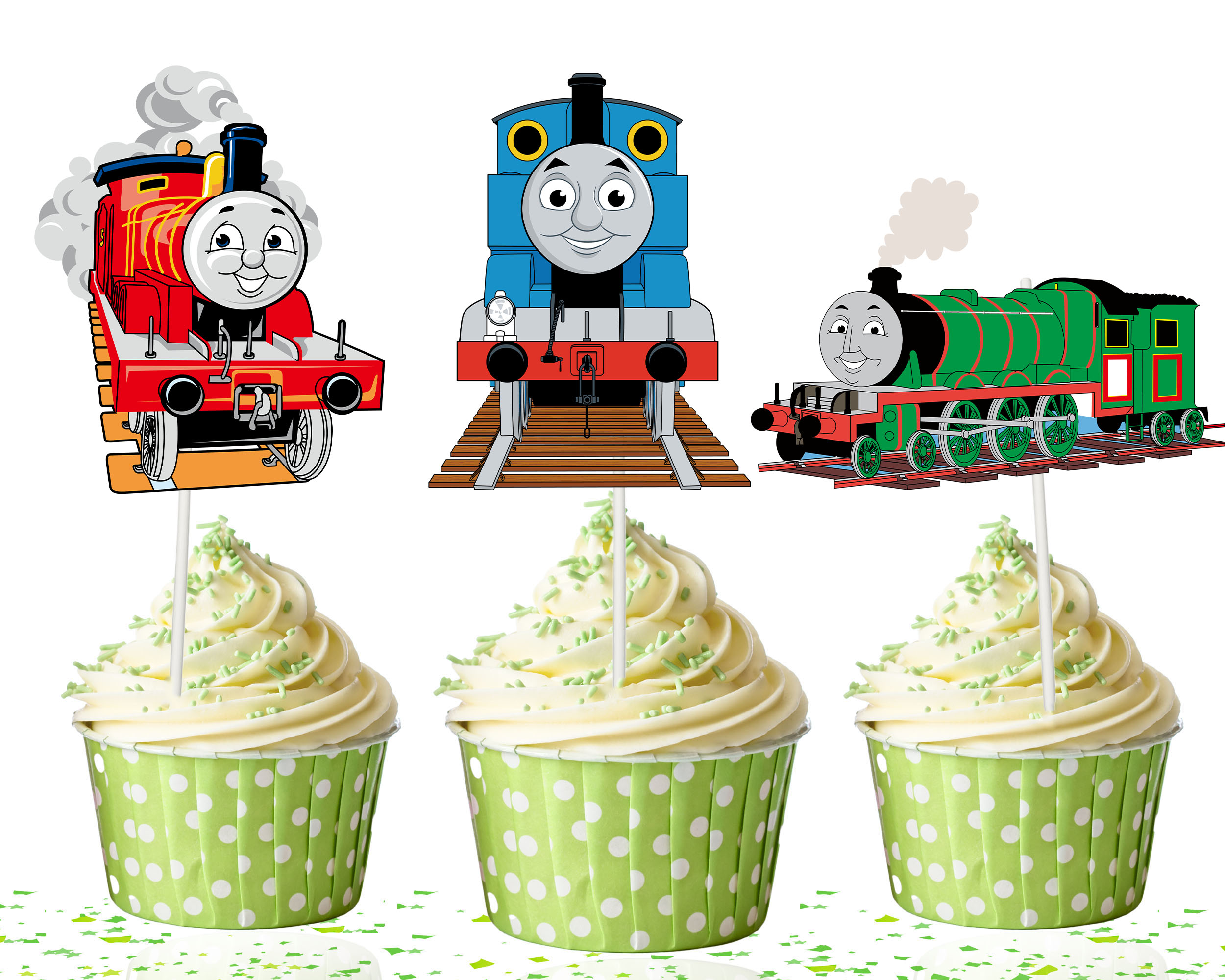 Thomas & Friends Cupcake Toppers, Thomas Train Cupcake Picks
