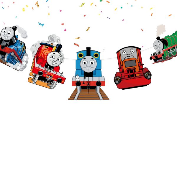 z Thomas & Friends Birthday Banner, Thomas Train Happy Birthday Banner
