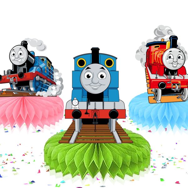 Thomas & Friends Honeycomb Centerpieces, Thomas Train Table Decorations