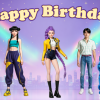 KPop Demon Hunters Birthday Backdrop – 5×3 ft or 7×5 ft – product display