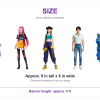 KPop Demon Hunters Birthday Banner – 5 Character Garland — size guide: approx. 9 x 5 inch cutouts and 5 ft ribbon