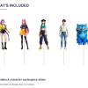 kpop-demon-hunters-centerpiece-sticks-included KPop Demon Hunters Centerpiece Sticks – Set of 5 Party Picks – set contents