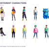 KPop Demon Hunters Cupcake Toppers – 10 Different Characters – all 10 different characters
