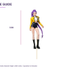 KPop Demon Hunters Cupcake Toppers – 10 Different Characters – size guide